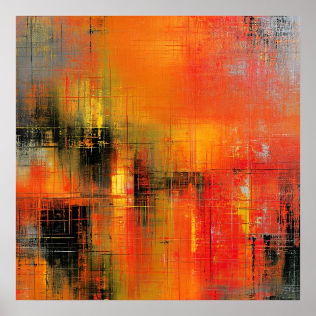 Póster Otoño en lo abstracto (Frente)
