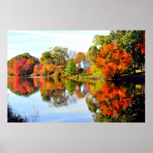 PÓSTER OTOÑO EN NUEVA INGLATERRA