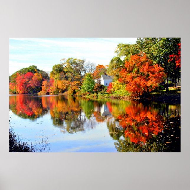 PÓSTER OTOÑO EN NUEVA INGLATERRA (Frente)