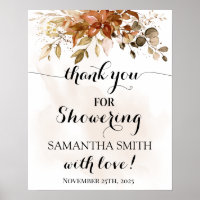 Otoño Gracias por Showering Bride Shower Fall