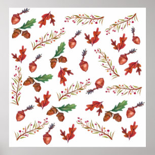 Póster Otoño, hojas, Poster de maíz