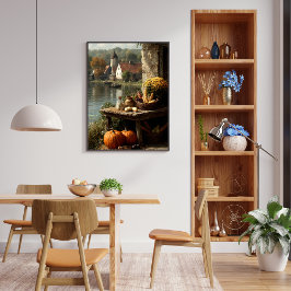 Póster Otoño junto al lago