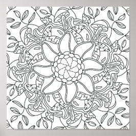 Póster Otoño pacífico: Coloración forestal