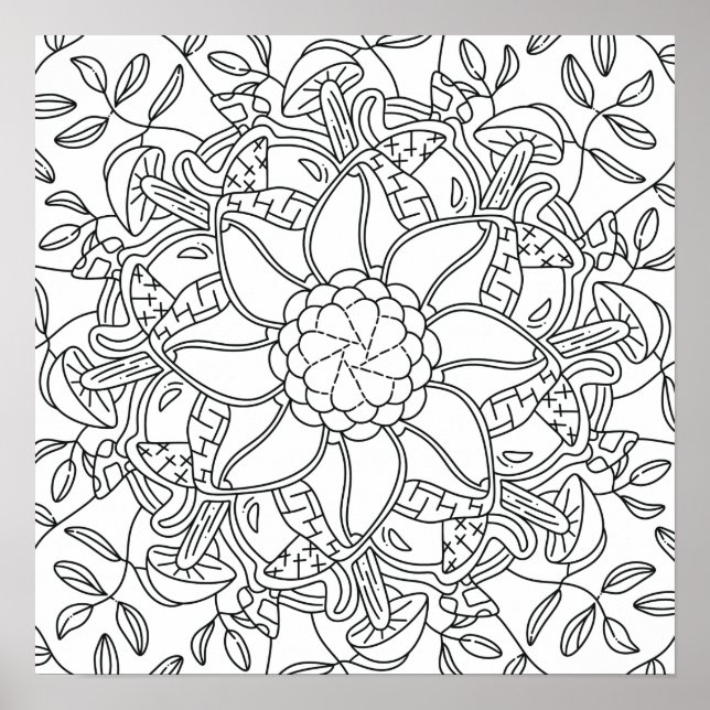 Póster Otoño Pacífico: Coloreando el Bosque (Frente)