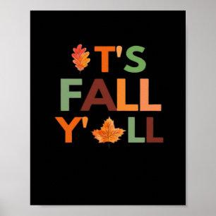 Póster Otoño Temporada de Otoño Colección de Caída y Caíd