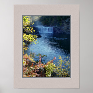 Póster Otoño temprano en las caídas del Cumberland,