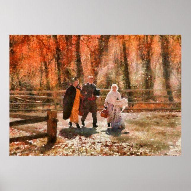 Póster Otoño - Un paseo por el campo (Frente)