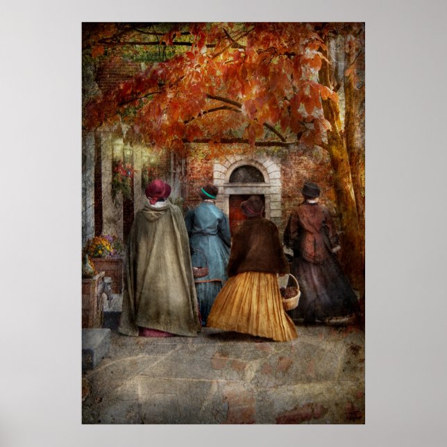 Póster Otoño - Un paseo por el centro (Frente)