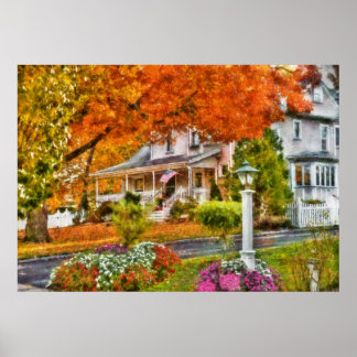 Póster Otoño - Westfield, NJ - La belleza del otoño