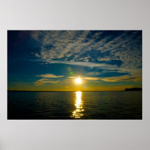 Póster Otra bella puesta de sol en la bahía de Ochlockone