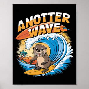 Póster Otra Ola - Juego de Palabras Divertido de Surf Ott