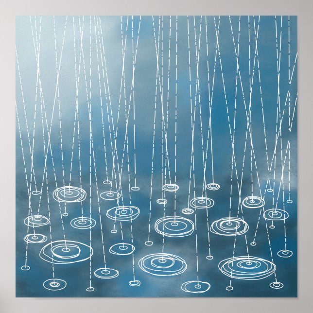 Póster Otra pintura de un día lluvioso (Frente)