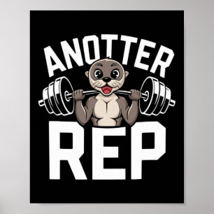Póster Otra Rep - Fitness de Nutria Divertido Culturismo