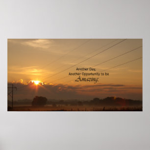 Póster Otro día, otra oportunidad para ser asombrosa