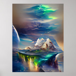 Póster Otro Hielo Terrestre Y Mar