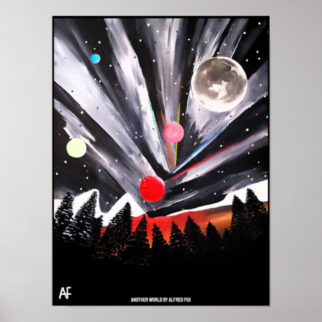 Póster Otro mundo pintado por Alfred Fox (Frente)