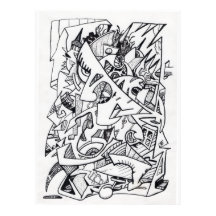 Otros planos de aquí, dibujo de tinta