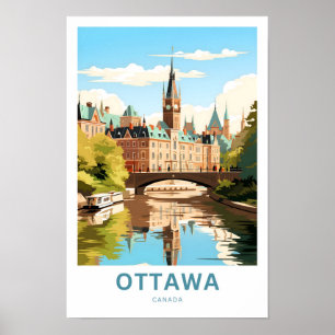Póster Ottawa Canada Travel Print