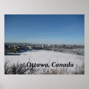 Póster Ottawa Poster de fotografías en línea aérea de Can