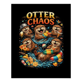 Póster Otter Chaos