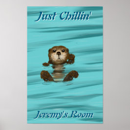 Póster Otter, solo Chillin'
