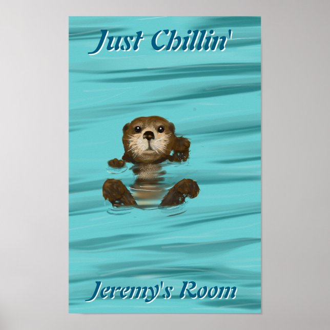Póster Otter, solo Chillin' (Frente)