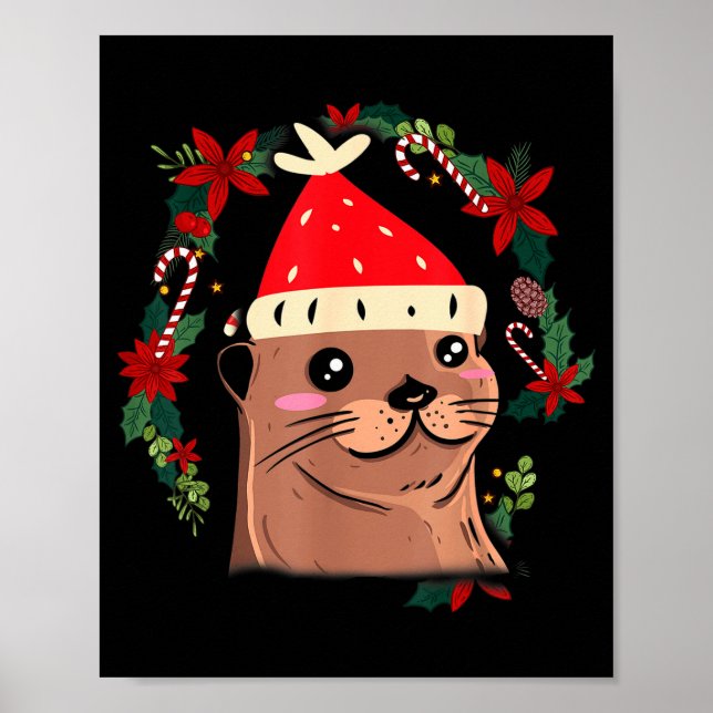 Póster Otter Ugly Navidad Navidad Invierno  (Frente)