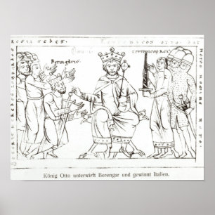 Póster Otto I Submitting to Berenger II