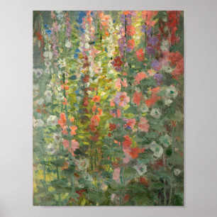 Póster Otto rígido - Hollyhocks