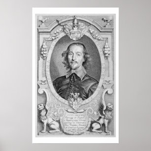 Póster Otto von Guericke (1602-86) de 'Portraits des Ho