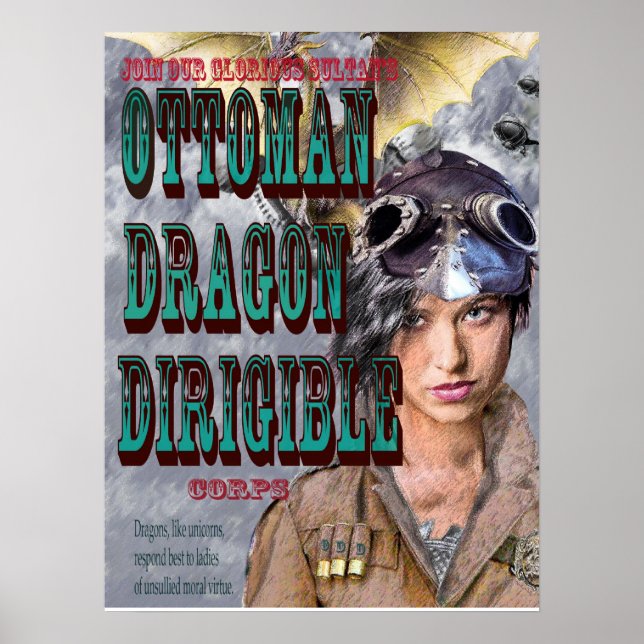 Póster ottoman dragon dirigible corps (Frente)