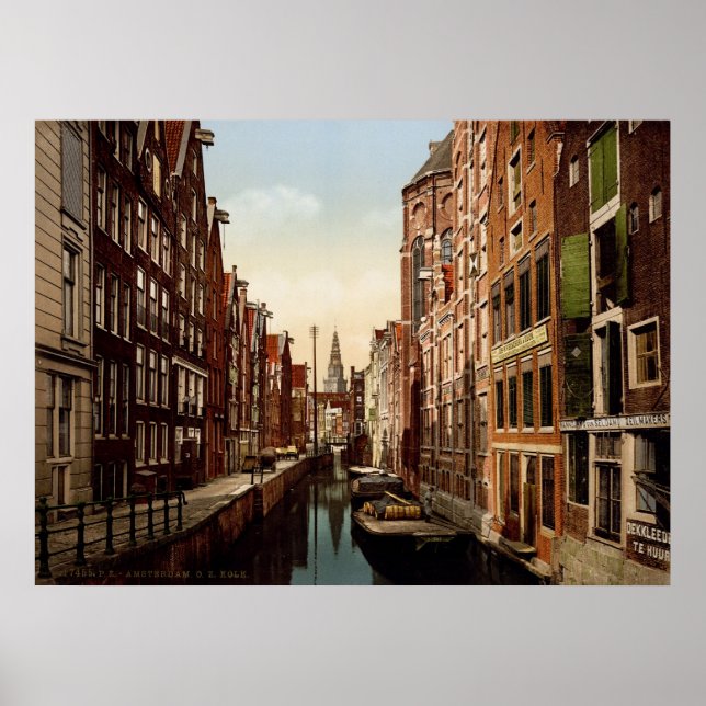 Póster Oudezijds Kolk Amsterdam (Frente)