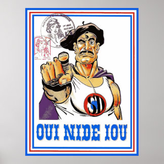 Póster Oui nide Iou