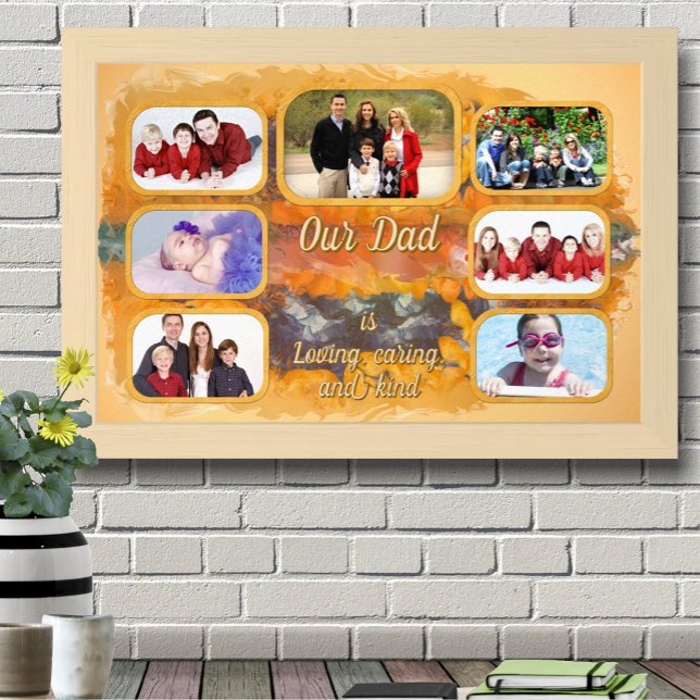 Póster Our Dad Photo Collage Abstract Sunset 0612 Art (Subido por el creador)