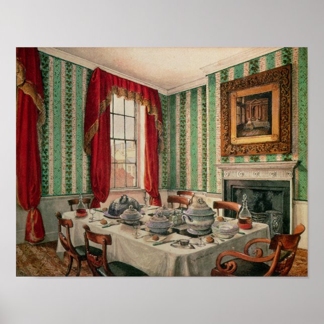 Póster Our Dining Room at York, 1838 (Frente)