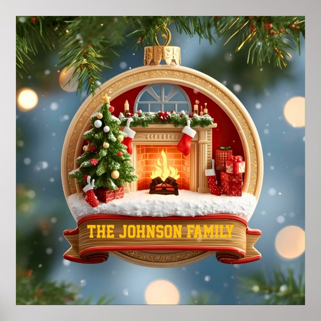 Póster Our Family Christmas Magic Ornament (Frente)