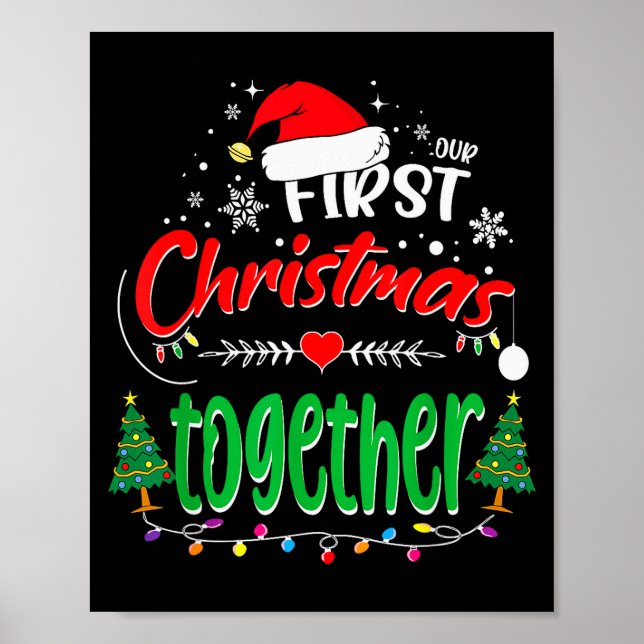 Póster Our First Christmas Together 2021 1st Christmas  (Frente)
