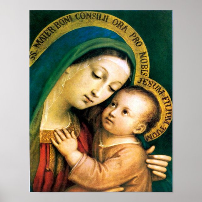 PÓSTER OUR LADY OF GOOD COUNSEL DEVOTIONAL IMAGE (Frente)