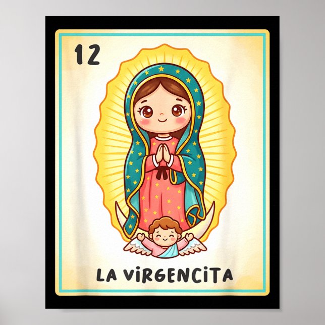 Póster Our Lady Of Guadalupe La Virgencita Mexico For Kid (Frente)