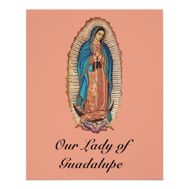 Póster Our Lady of Guadalupe Miraculous Tilma Fine Art (Anverso)