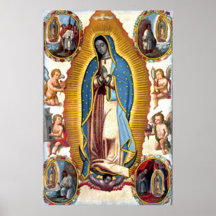 Póster Our Lady of Guadalupe Visions Poster