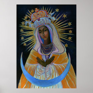 Póster Our Lady Ostra Brama Mother of Mercy Black Madonna