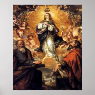 Póster Our Lady Virgin Immaculate Heart of Mary 4 Poster