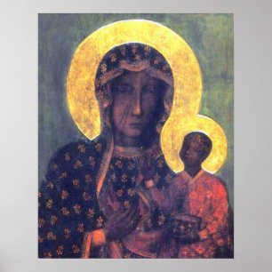 Póster Our Lady Virgin Mary Black Madonna of Czestochowa