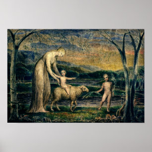 Póster Our Lady with the Infant Jesus and St. John