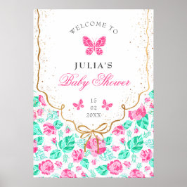 Póster Our Lovely One Baby Shower