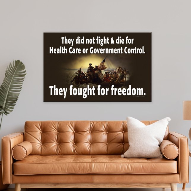 Póster Our Military fought for freedom.... (Patriotic Poster)