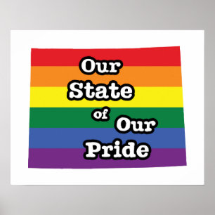 Póster Our State of Our Pride Wyoming