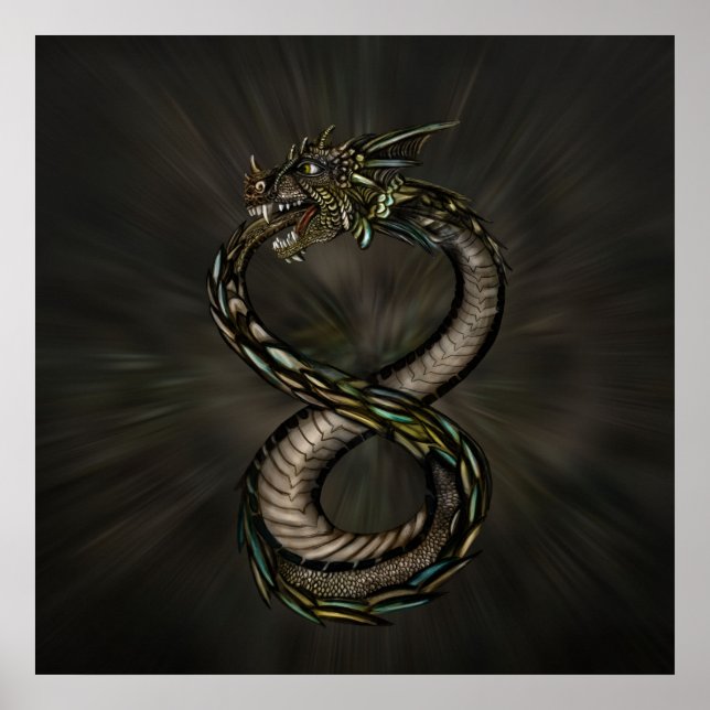 Póster Ouroboros - Dragón infinito (Frente)
