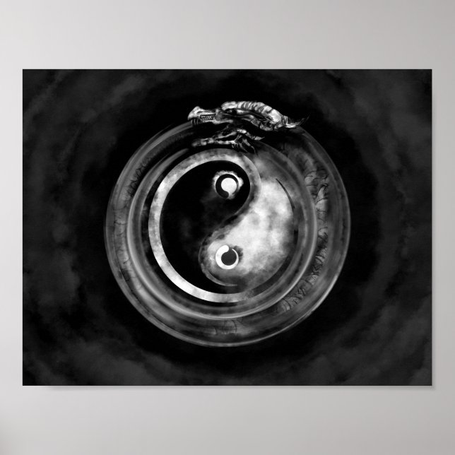 Póster Ouroboros Yin - Yang (Frente)